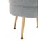 Manhattan Comfort Bailey Ottoman in Grey with Gold Feet OT003-GY - alternate 5